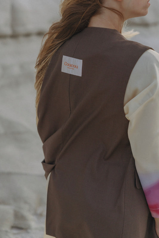 APEROL SPRITZ SLEEVELESS BLAZER