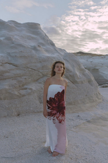 EMMA DRESS ONE BIG FLOWER PRINT