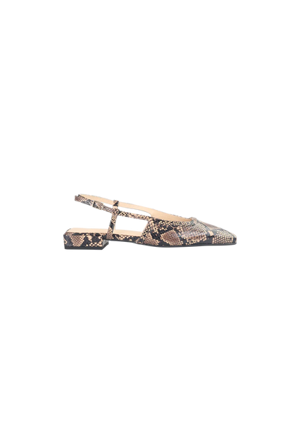 RIRI SLINGBACK BRONZE PYTHON