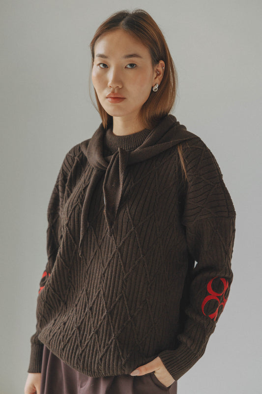 LADYBIRD LITTLE SCARF - BROWN