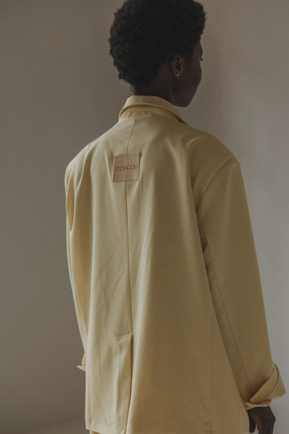 RAFFA BLAZER - BUTTER YELLOW