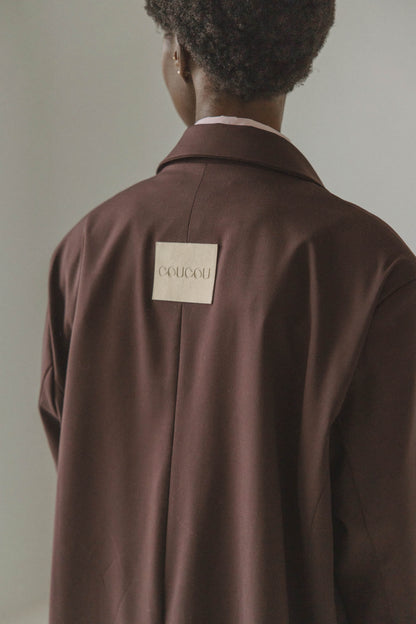 RAFFA BLAZER - BROWN