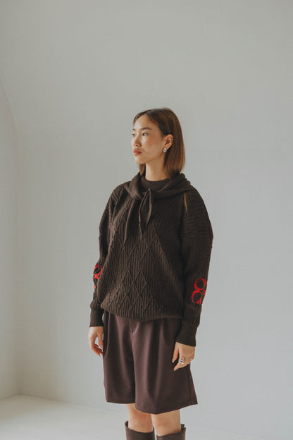 LADYBIRD LITTLE SCARF - BROWN