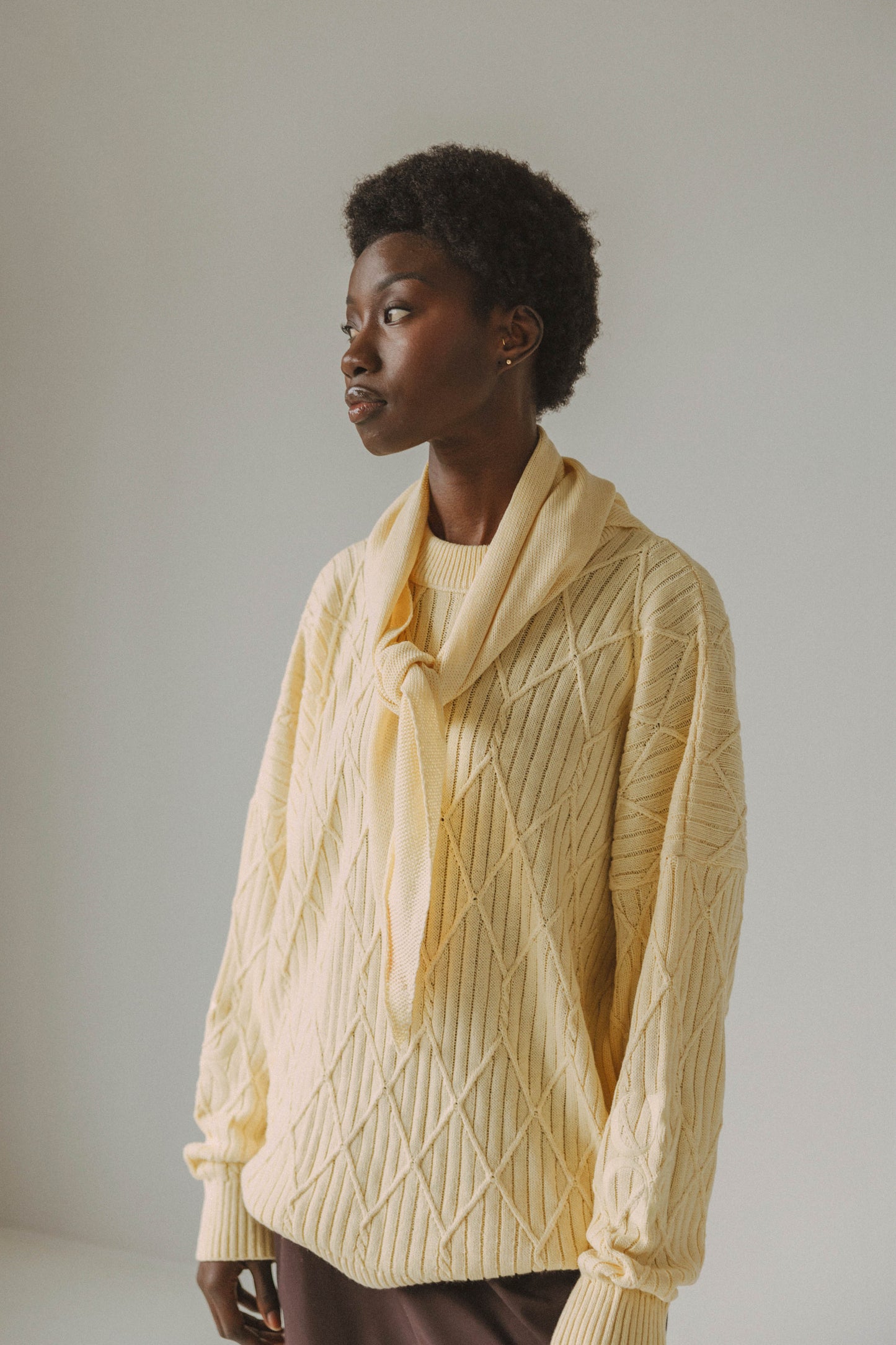 LADYBIRD LITTLE SCARF - YELLOW