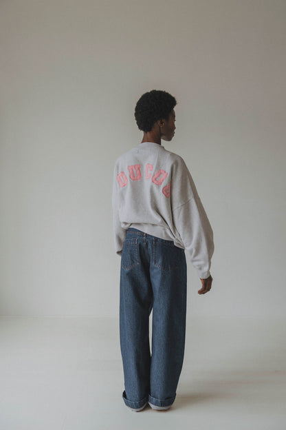 JOSEPH SWEATER LIGHT GREY - PINK LETTERS