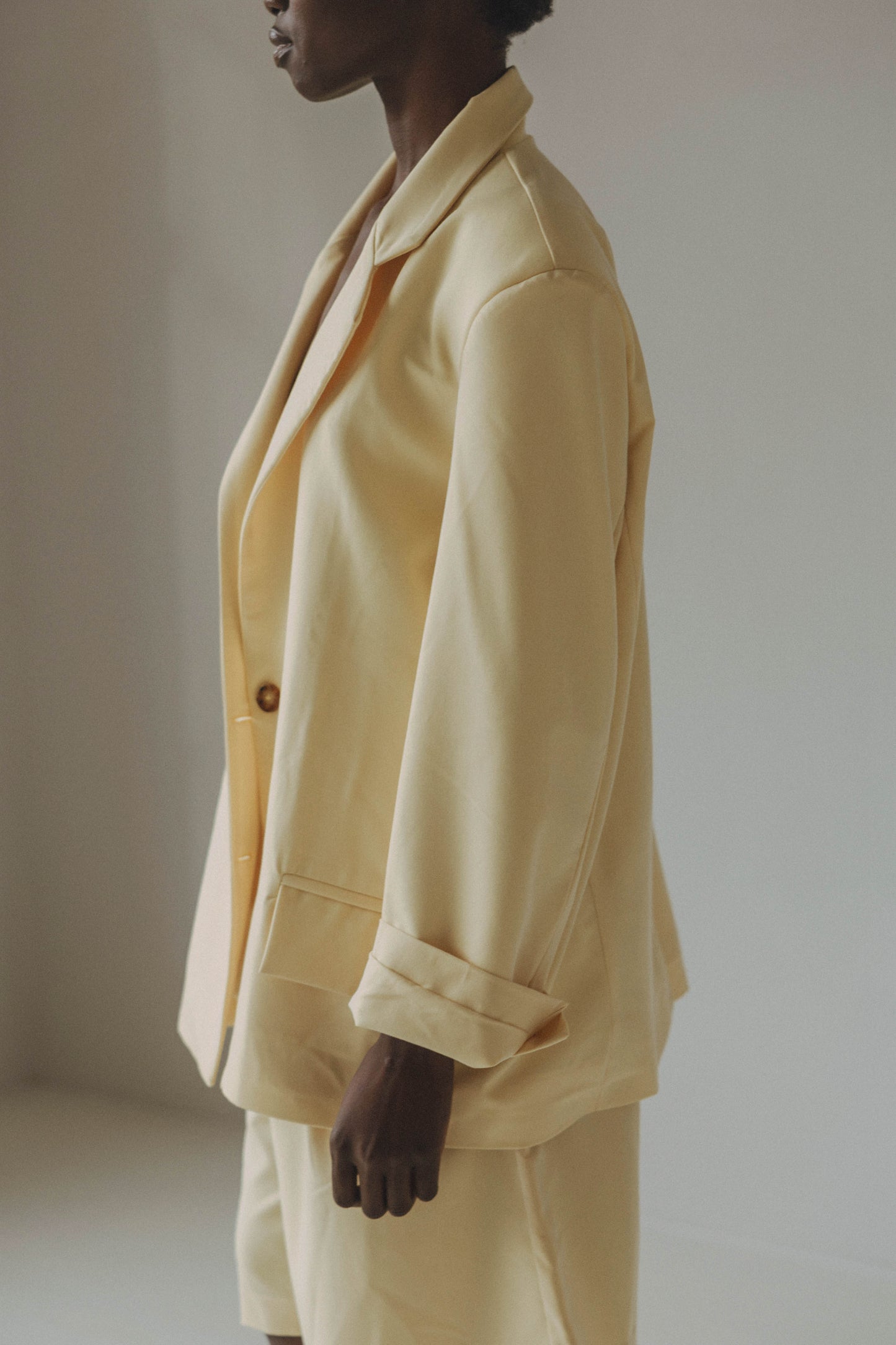 RAFFA BLAZER - BUTTER YELLOW