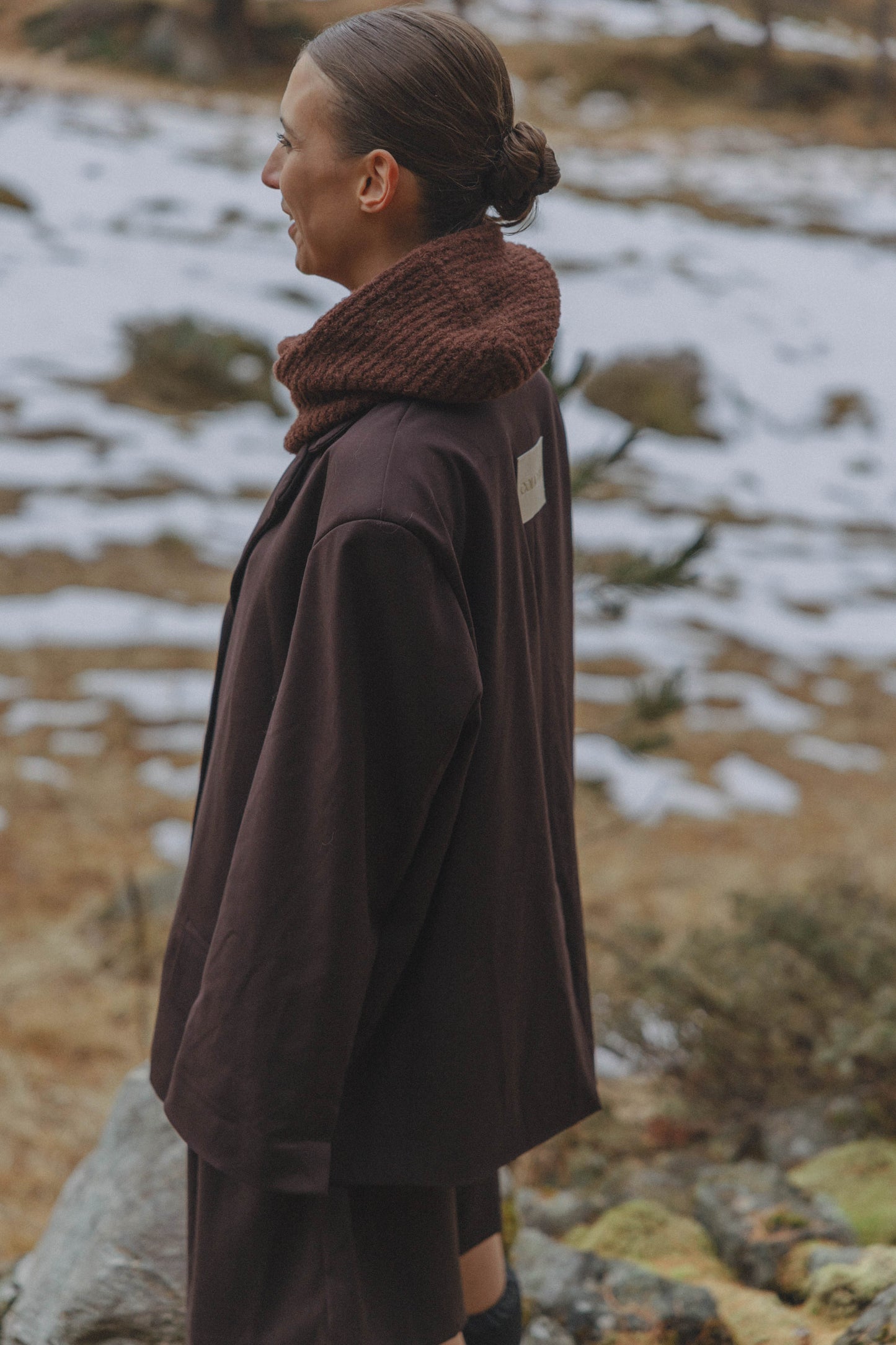 RAFFA BLAZER - BROWN