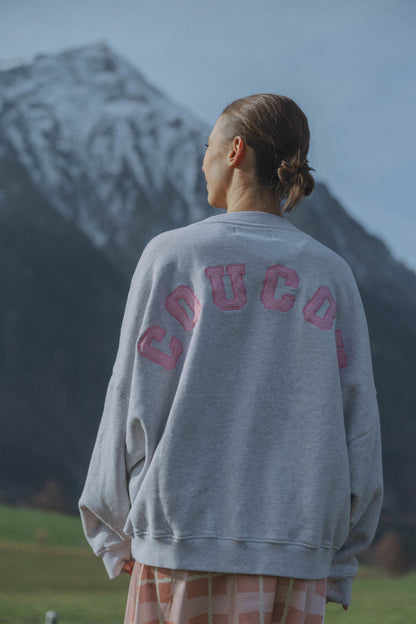 JOSEPH SWEATER LIGHT GREY - PINK LETTERS