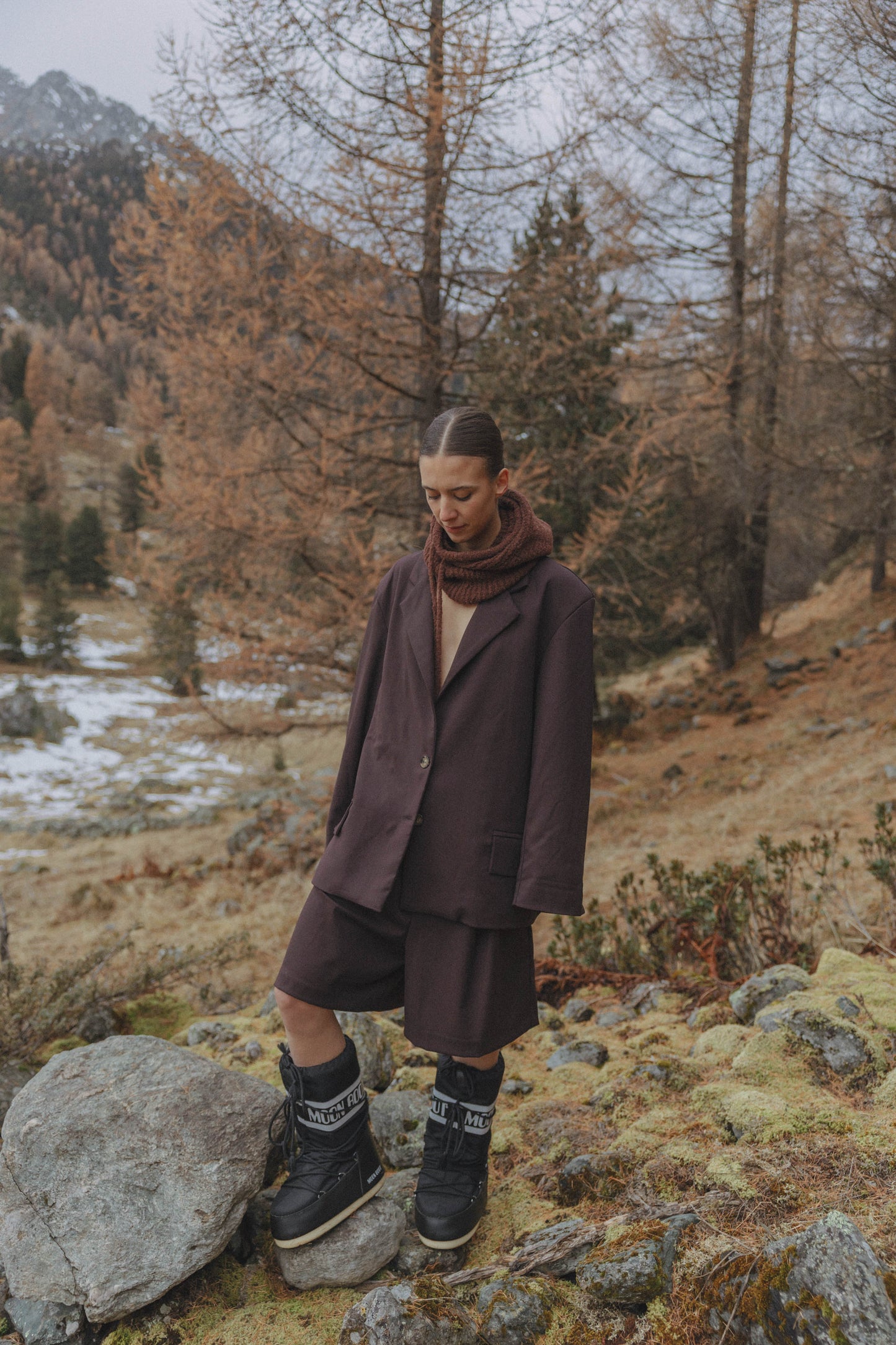RAFFA BLAZER - BROWN