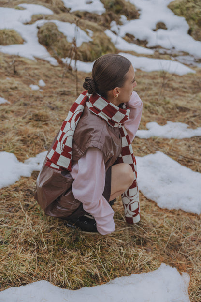 SADDLE UP SLEEVELESS JACKET - BROWN