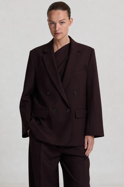 INDY BLAZER - DARK BROWN
