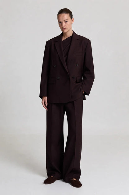 INDY BLAZER - DARK BROWN