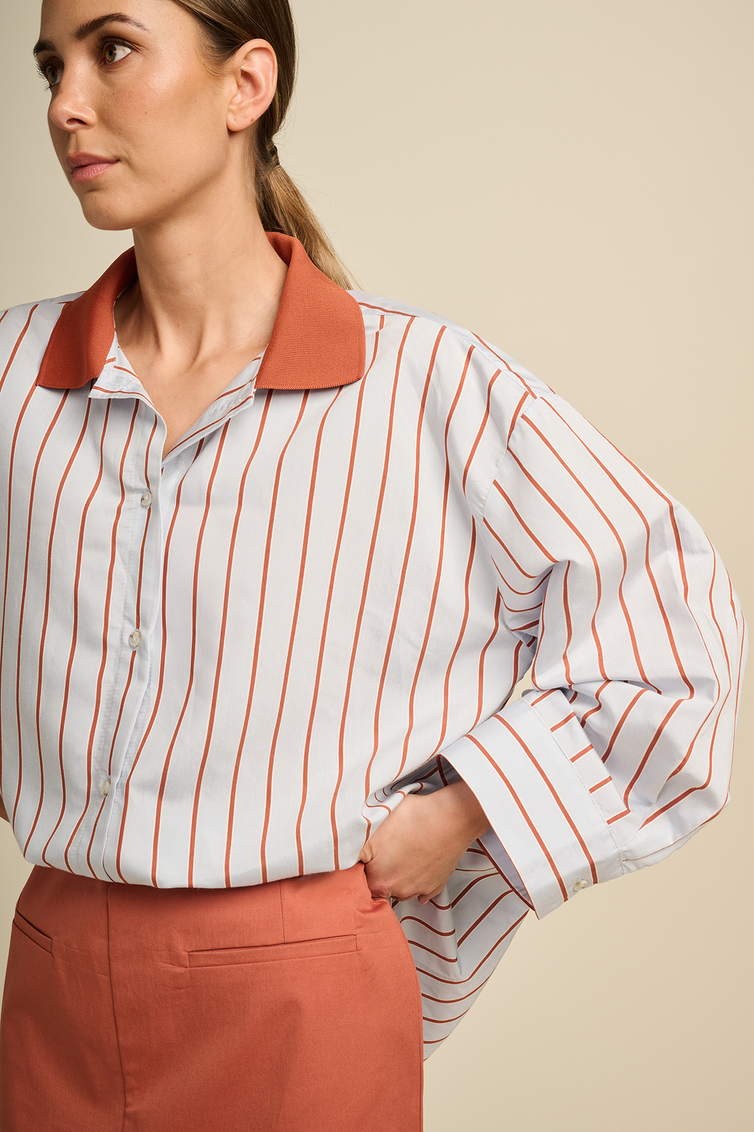 ZENITH BLOUSE TERRACOTTA MIX