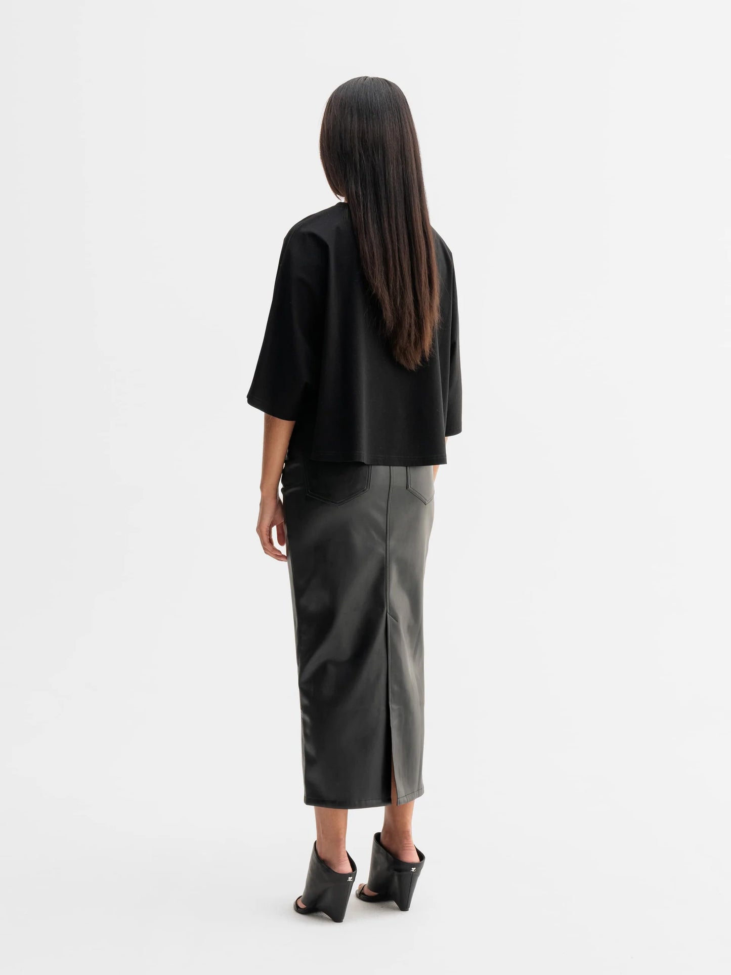 MIKA PU LEATHER SKIRT