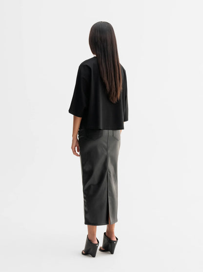 MIKA PU LEATHER SKIRT