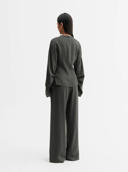 MILA TROUSERS - WOOD