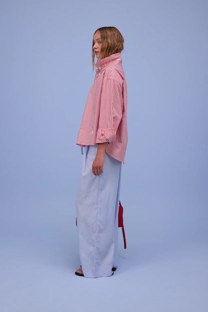 HERMINE HEMD RED STRIPES