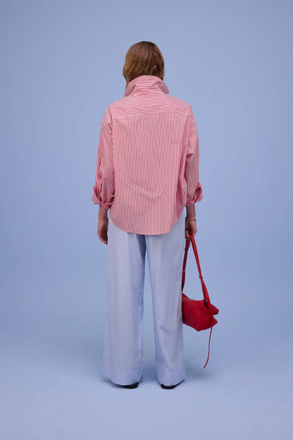 HERMINE HEMD RED STRIPES