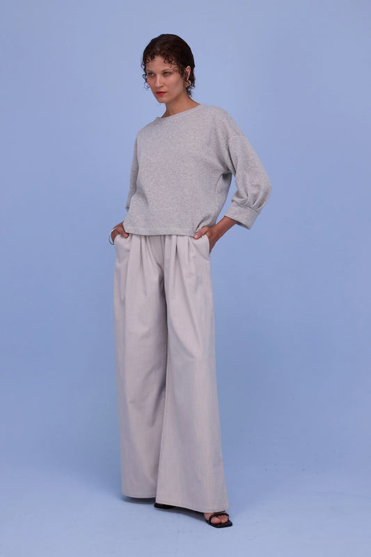 CAVA SWEATER SILVER LUREX