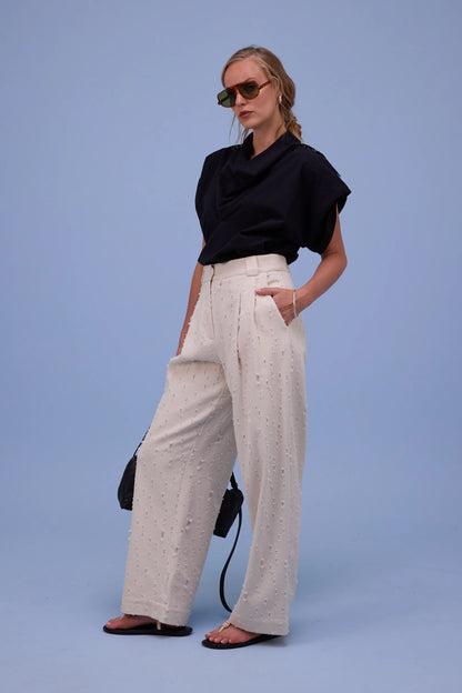 FLORA BLOUSE ZWART
