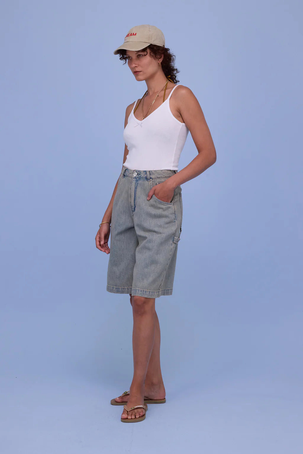 HOPPER BERMUDA SAND DENIM