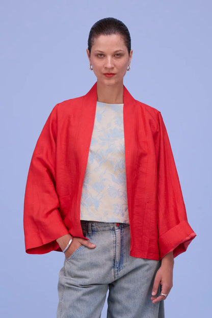 FLENN KIMONO FIESTA RED SANTOSO