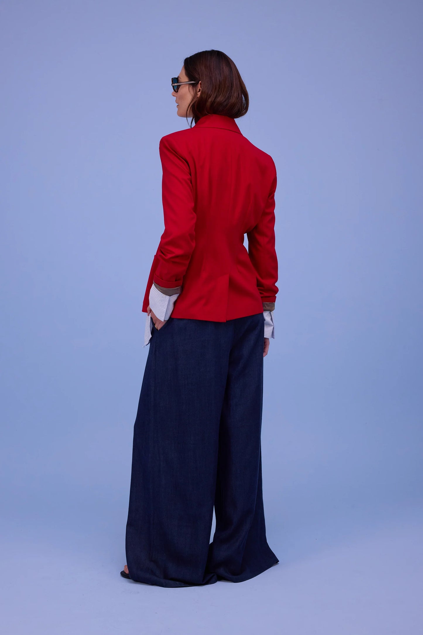 DAVOS BLAZER LIPSTICK RED