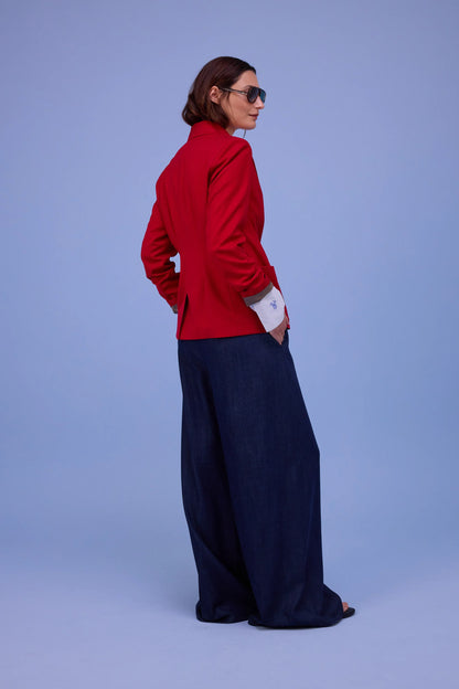 DAVOS BLAZER LIPSTICK RED