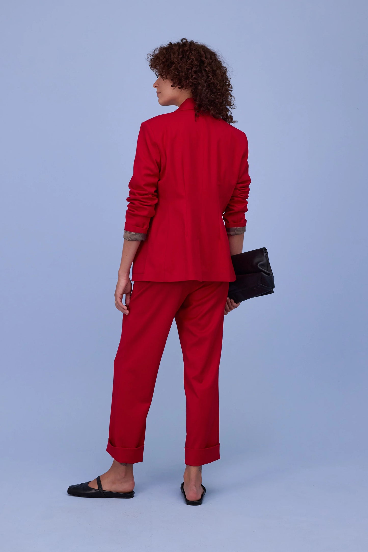 DAVOS BLAZER LIPSTICK RED