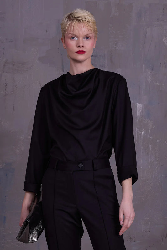 GHISLAINE BLOUSE ZWART