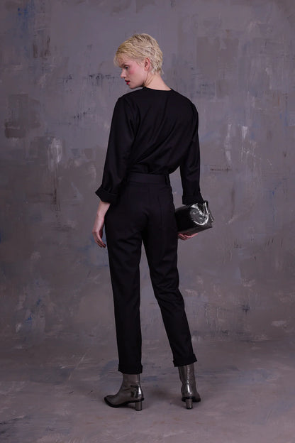 GHISLAINE BLOUSE ZWART