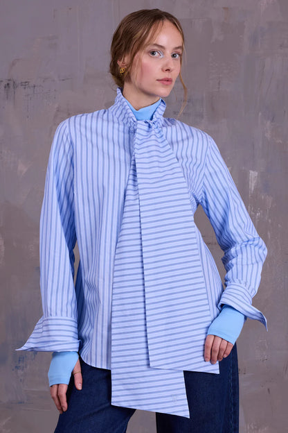 GILOU HEMD BLUE VINTAGE