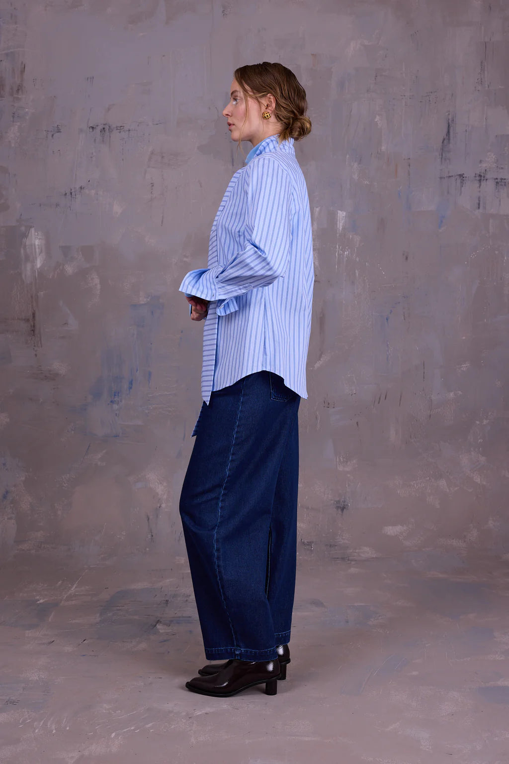 GILOU HEMD BLUE VINTAGE