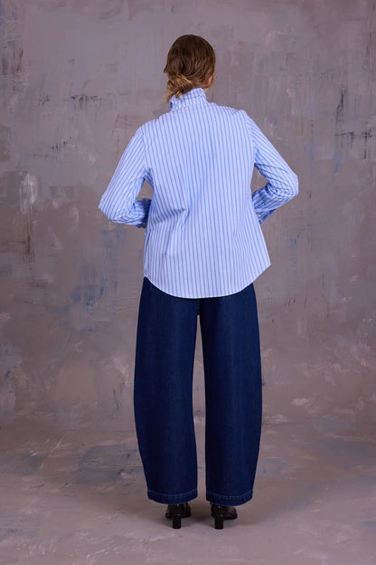 GILOU HEMD BLUE VINTAGE