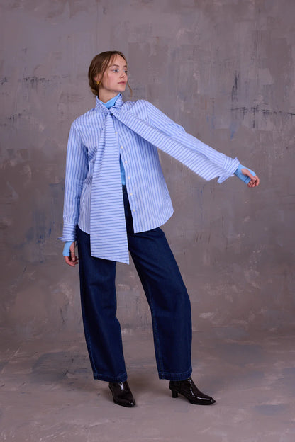 GILOU HEMD BLUE VINTAGE