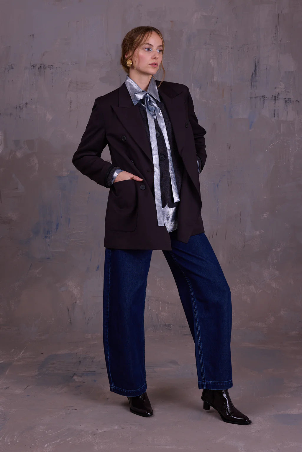 GODELIEVE HEMD SHINY SILVER