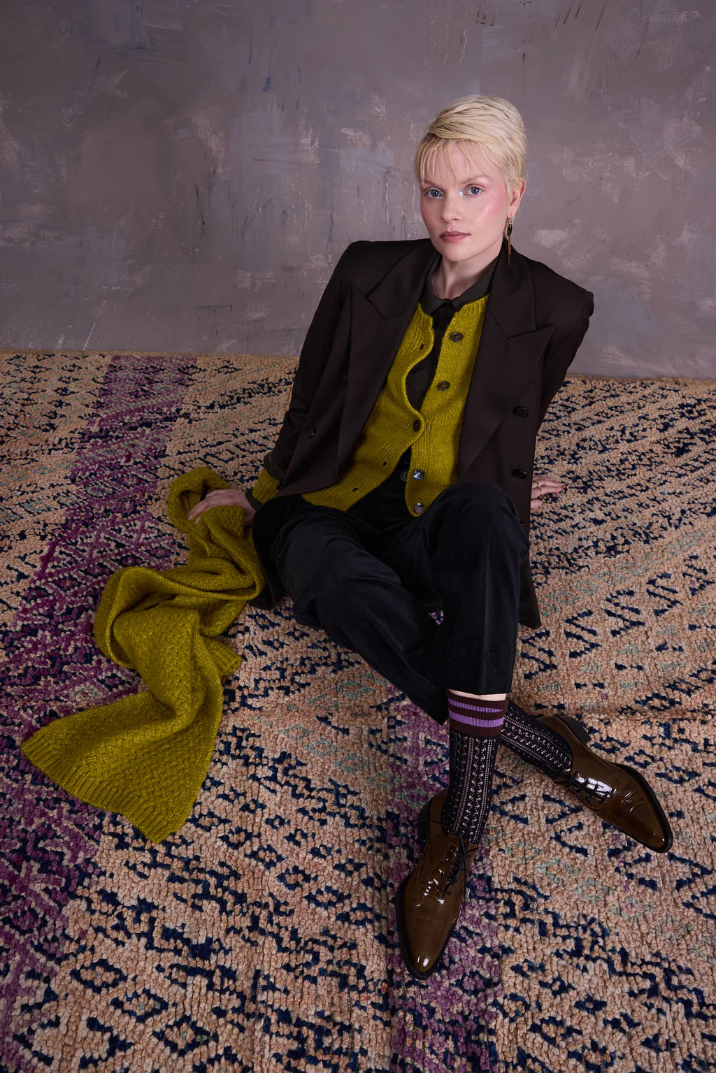 GLENN BLAZER BLACK OLIVE