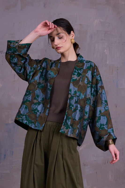 FLENN KIMONO RIVERGREEN JACQUARD