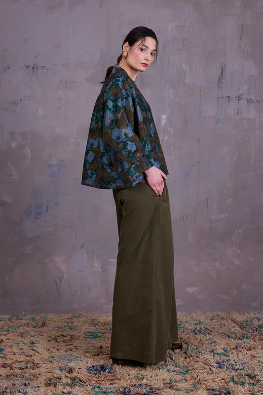 FLENN KIMONO RIVERGREEN JACQUARD