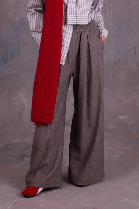 FREDDY BROEK GREIGE GABARDINE