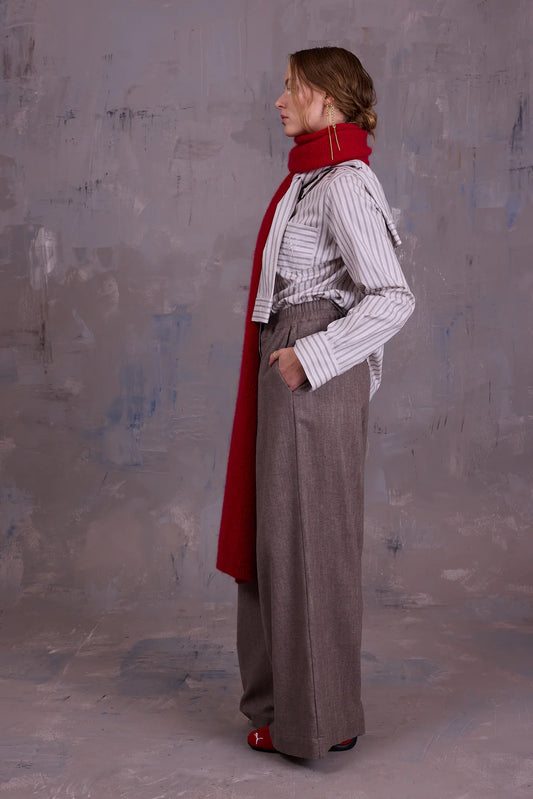 FREDDY BROEK GREIGE GABARDINE