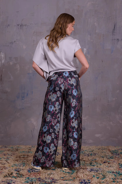 BOLIVAR BROEK BLUE JACQUARD