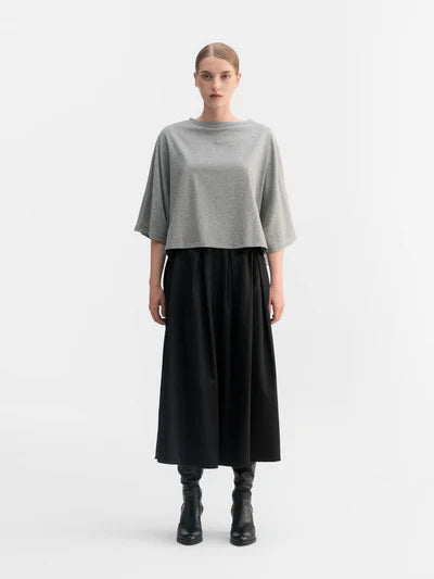 THEA JERSEY TEE GREY MELANGE