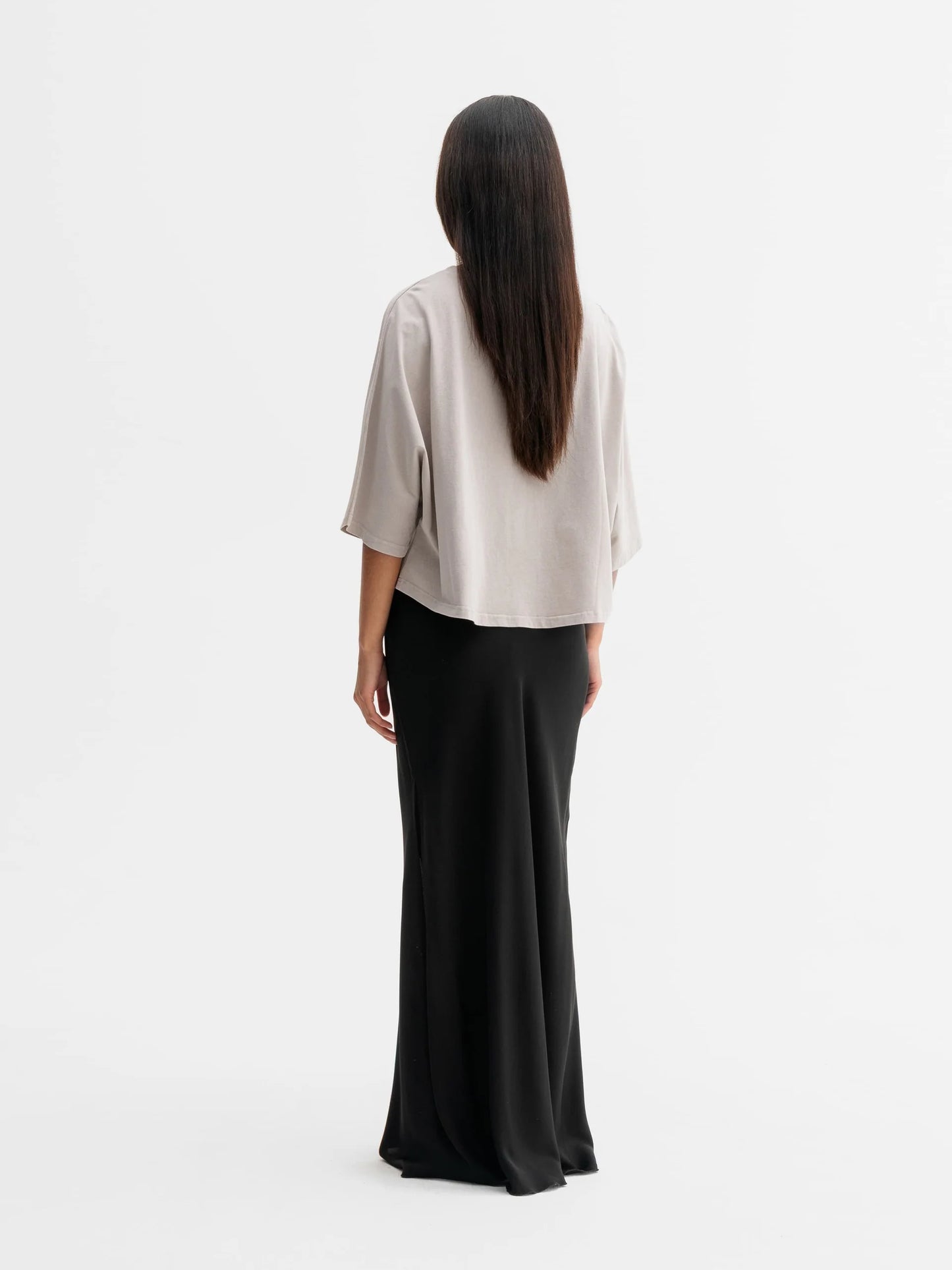 THEA JERSEY TEE - WASHED GREIGE
