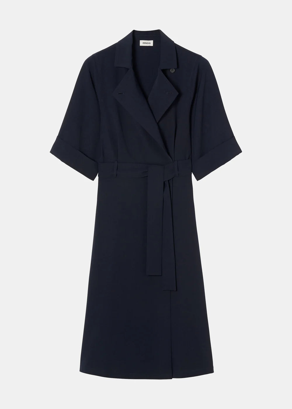 JAPANESE CREPE TRENCH DRESS