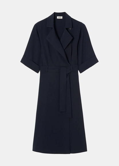 JAPANESE CREPE TRENCH DRESS