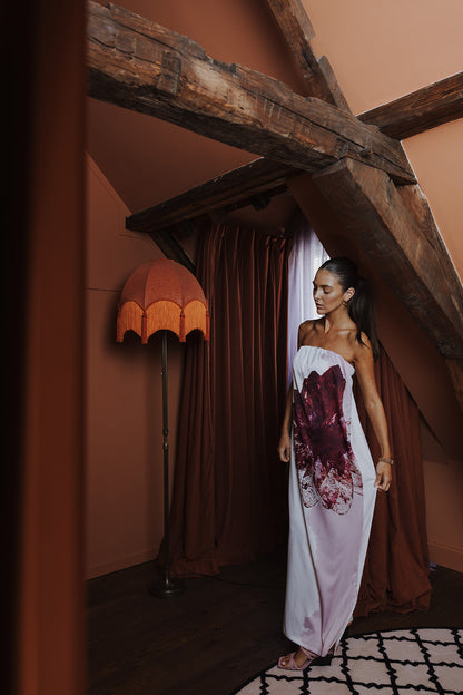 EMMA DRESS ONE BIG FLOWER PRINT