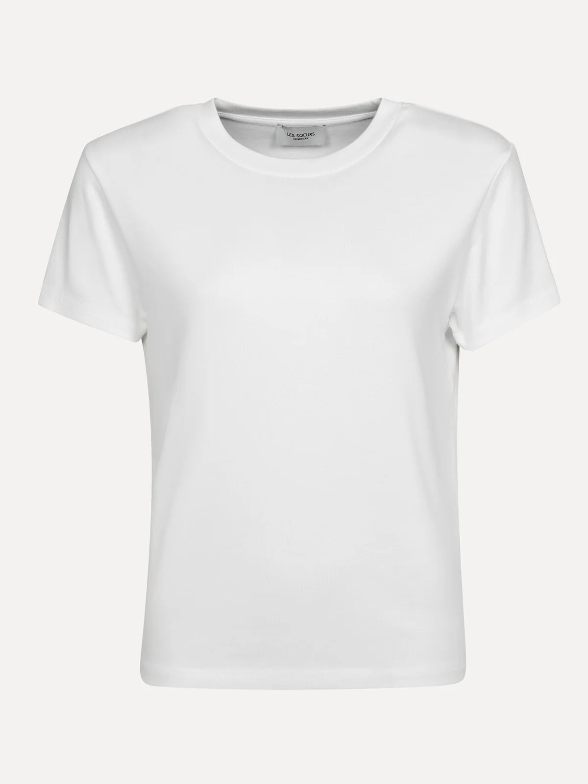 OLIVE FITTED T-SHIRT - WHITE