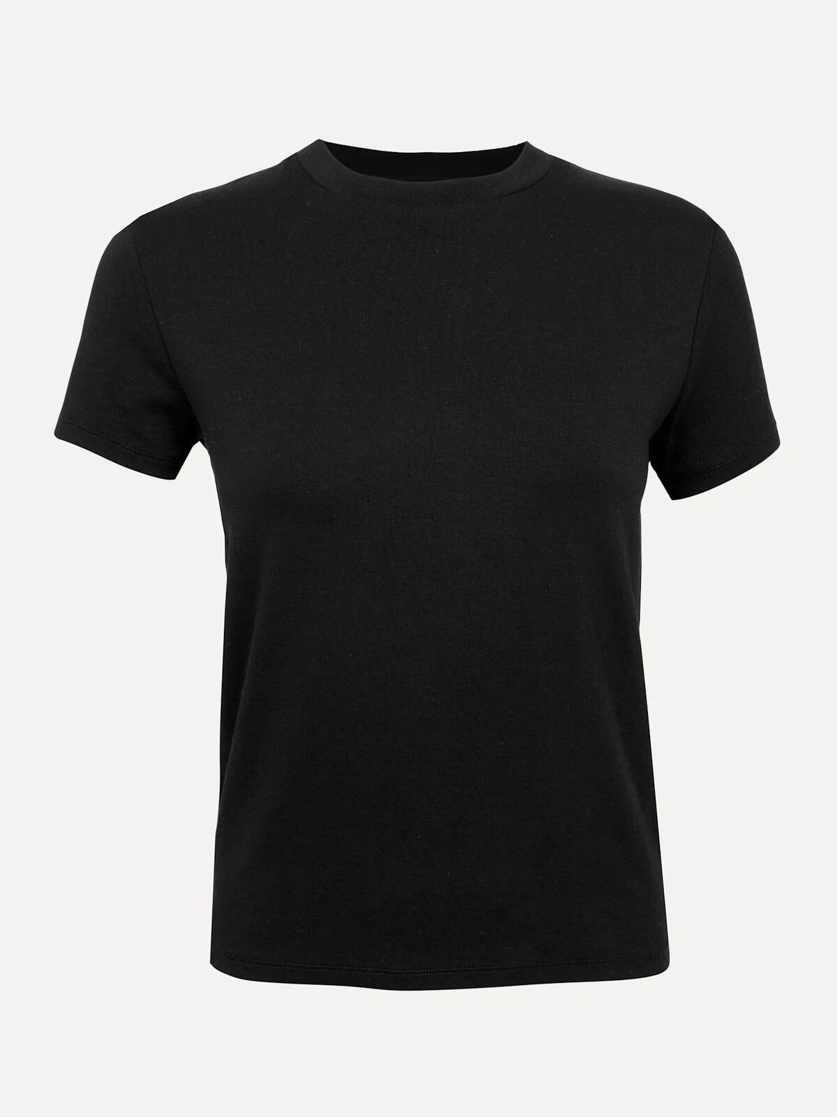 OLIVE FITTED T-SHIRT - BLACK
