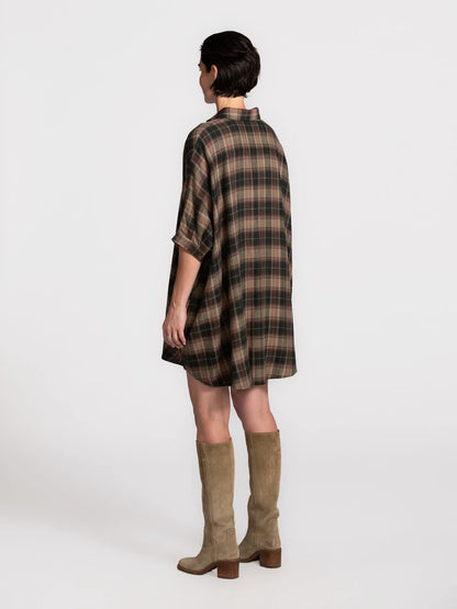 ROGERS FLANNEL JURK - GREEN